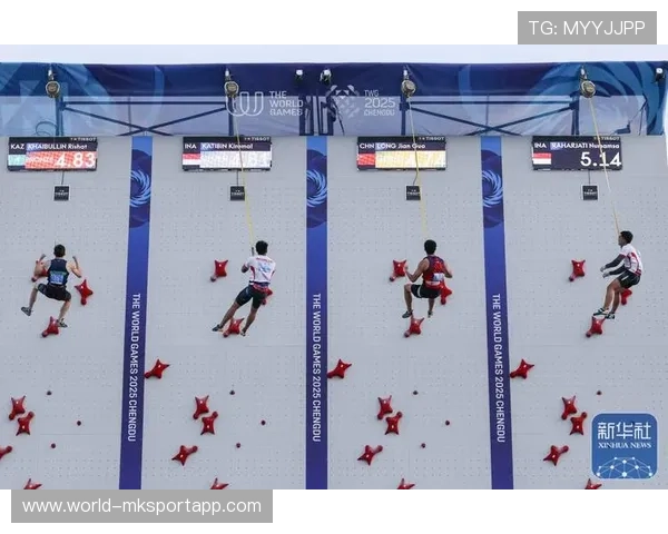 攀岩速度赛刷新世界纪录